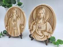 Load image into Gallery viewer, Sacred Heart of Jesus and Immaculate Heart of Mary Individual Signs
