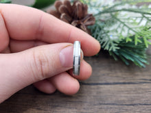 Load image into Gallery viewer, Antler Inlayed Titanium Ring - Thin Band