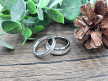 Load image into Gallery viewer, Antler Inlayed Titanium Ring - Thin Band