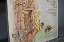 Load image into Gallery viewer, Engraved Hand Painted Pooh Sign - Promise Me
