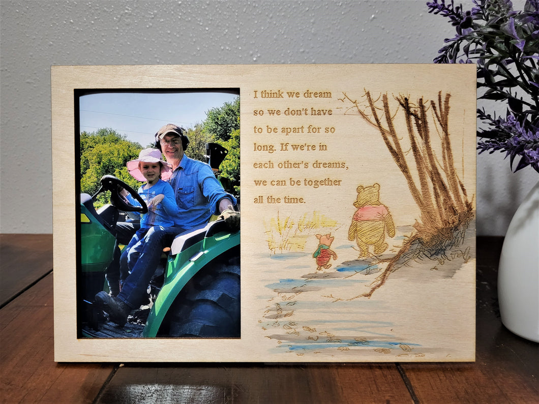 Winnie the Pooh Picture Frame - I Think We Dream