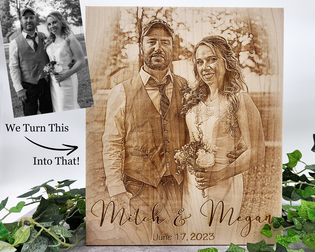 Photo Engraving on Wood