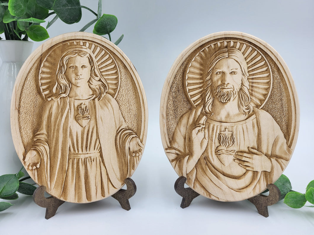 Sacred Heart of Jesus and Immaculate Heart of Mary Individual Signs