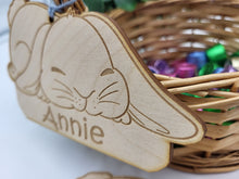 Load image into Gallery viewer, Rabbit Easter Basket Tag
